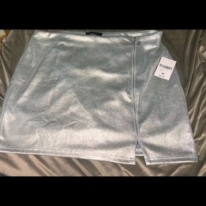 Sliver mini skirt